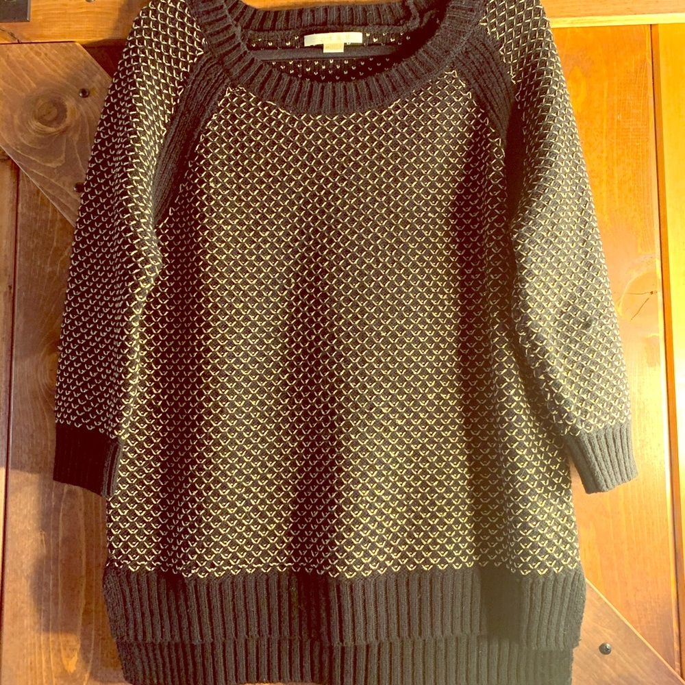 Black and gold sweater